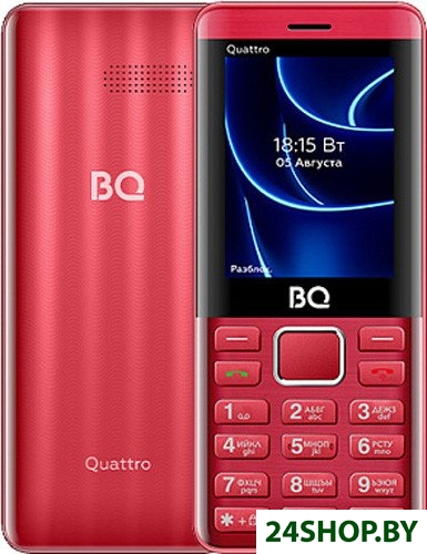 Телефон BQ BQ-2453 Quattro (красный) Телефон BQ BQ-2453 Quattro (красный)