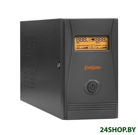Источник бесперебойного питания ExeGate Power Smart ULB-650.LCD.AVR.EURO Источник бесперебойного питания ExeGate Power Smart ULB-650.LCD.AVR.EURO