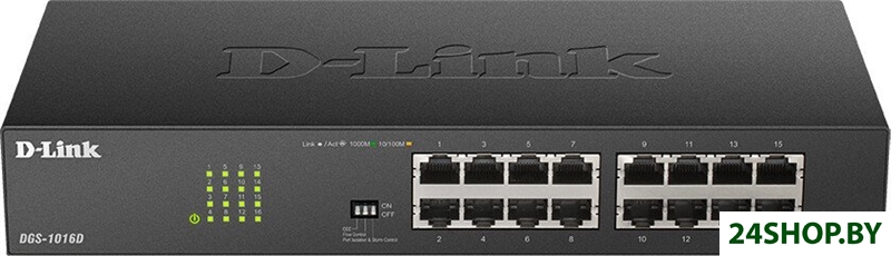 Настраиваемый коммутатор D-Link DGS-1016D/J1A Настраиваемый коммутатор D-Link DGS-1016D/J1A