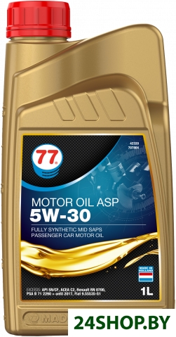 Моторное масло 77 Lubricants Motor Oil ASP 5W-30 1л Моторное масло 77 Lubricants Motor Oil ASP 5W-30 1л