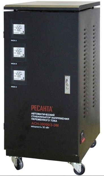 Стабилизатор РЕСАНТА АСН-30000/3-ЭМ (63/4/7) Стабилизатор РЕСАНТА АСН-30000/3-ЭМ (63/4/7)