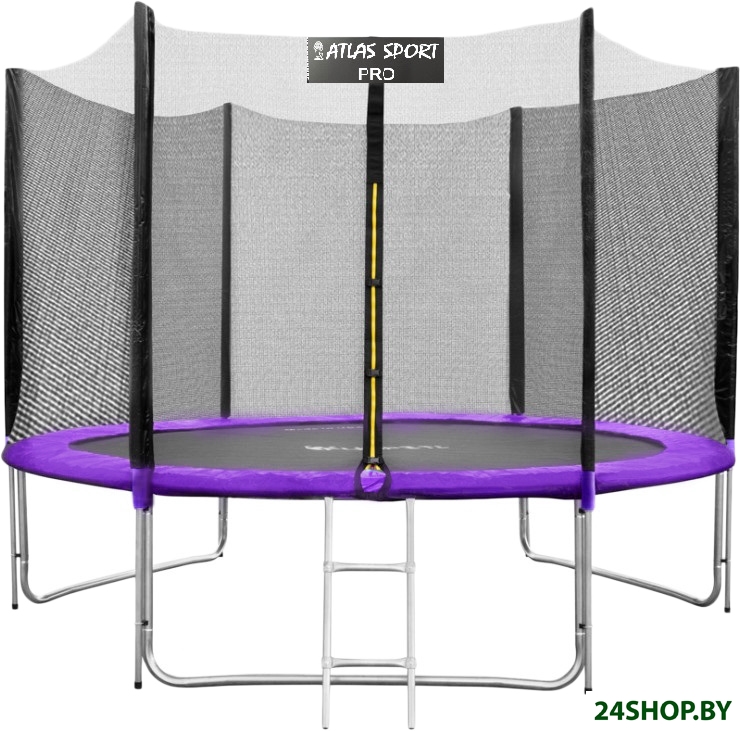 Батут Atlas Sport 252 см - 8ft Pro (с лестницей, внешняя сетка, сливовый) Батут Atlas Sport 252 см - 8ft Pro (с лестницей, внешняя сетка, сливовый)