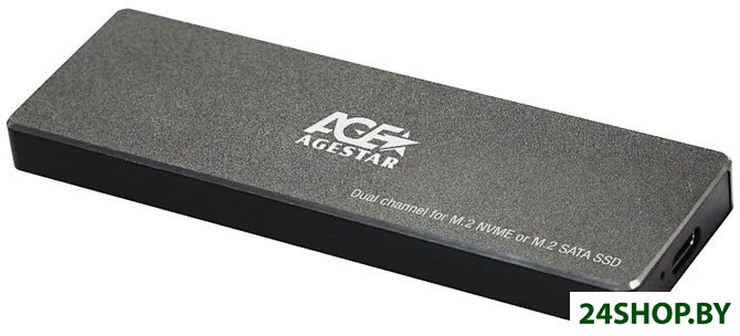 Бокс для накопителей M.2 AgeStar 31UBVS6C (черный) Бокс для накопителей M.2 AgeStar 31UBVS6C (черный)