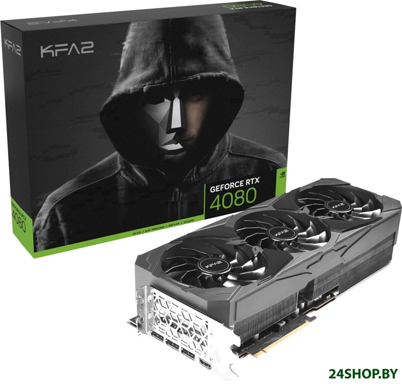 Видеокарта KFA2 GeForce RTX 4080 SG 1-Click OC 16GB GDDR6X 48NZM6MD6LSK Видеокарта KFA2 GeForce RTX 4080 SG 1-Click OC 16GB GDDR6X 48NZM6MD6LSK