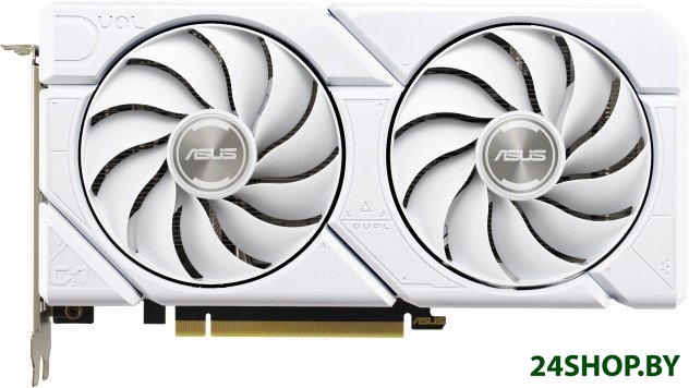 Видеокарта ASUS Dual GeForce RTX 4060 EVO OC Edition 8GB GDDR6 DUAL-RTX4060-O8G-EVO-WHITE Видеокарта ASUS Dual GeForce RTX 4060 EVO OC Edition 8GB GDDR6 DUAL-RTX4060-O8G-EVO-WHITE