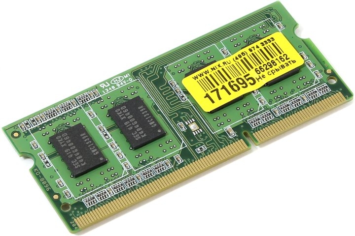 Оперативная память Corsair Value Select DDR3 SO-DIMM PC3-10600 (CMSO4GX3M1C1333C9) Оперативная память Corsair Value Select DDR3 SO-DIMM PC3-10600 (CMSO4GX3M1C1333C9)