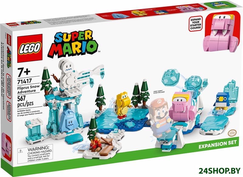 Конструктор LEGO Super Mario 71417 Дополнительный набор: Снежное приключение Флипруса Конструктор LEGO Super Mario 71417 Дополнительный набор: Снежное приключение Флипруса