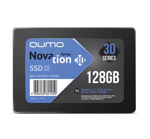 SSD QUMO Novation 3D TLC 128GB Q3DT-128GPBN SSD QUMO Novation 3D TLC 128GB Q3DT-128GPBN
