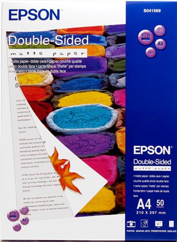 Фотобумага Epson Double-Sided Matte Paper A4 50 листов (C13S041569) Фотобумага Epson Double-Sided Matte Paper A4 50 листов (C13S041569)