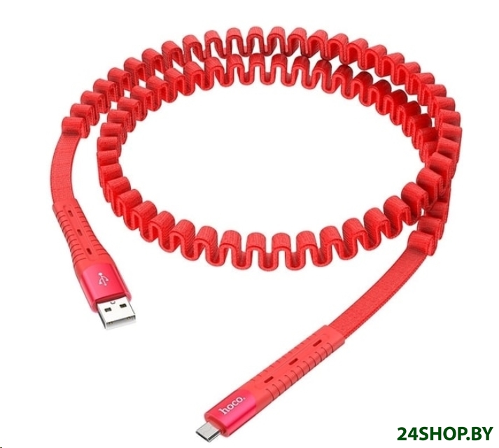 Кабель Hoco U78 Cotton Treasure USB - Micro-USB (1.2 м, красный) Кабель Hoco U78 Cotton Treasure USB - Micro-USB (1.2 м, красный)