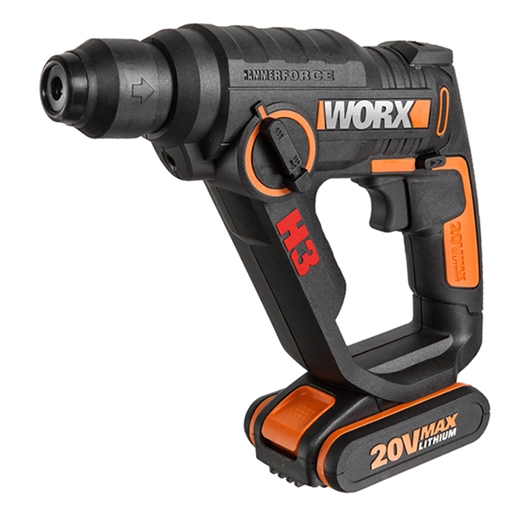 Перфоратор Worx WX390.1 (с 2-мя АКБ, кейс) Перфоратор Worx WX390.1 (с 2-мя АКБ, кейс)