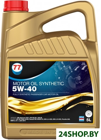 Моторное масло 77 Lubricants SM 5W-40 5л Моторное масло 77 Lubricants SM 5W-40 5л