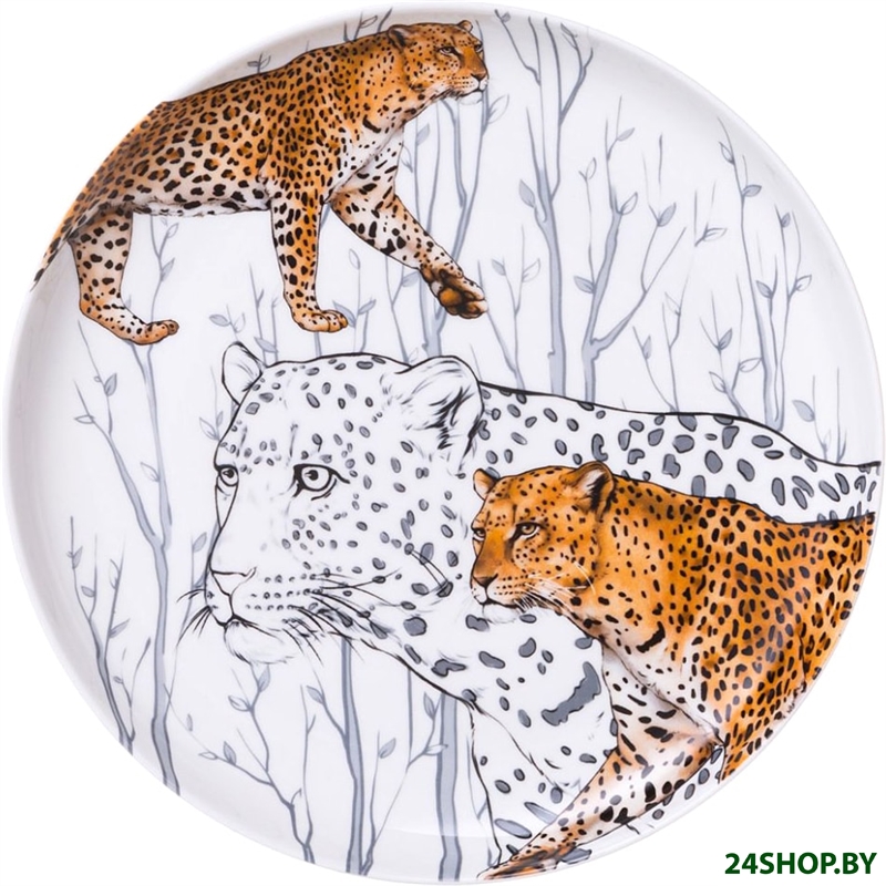 Тарелка десертная Lefard Animal world Леопард 590-412 Тарелка десертная Lefard Animal world Леопард 590-412