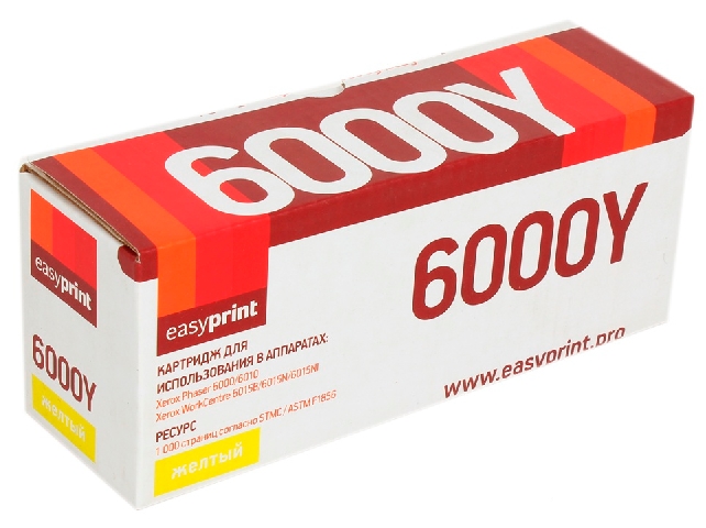 Тонер-картридж EasyPrint LX-6000Y Yellow Тонер-картридж EasyPrint LX-6000Y Yellow