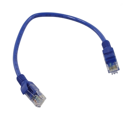 Кабель Patch Cord UTP кат.5e 0.3м, синий Кабель Patch Cord UTP кат.5e 0.3м, синий