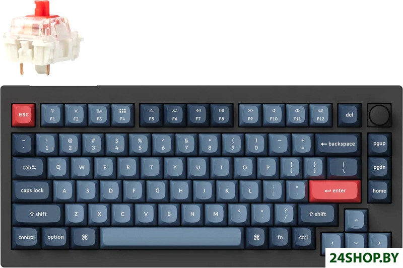 Клавиатура Keychron V1 Max RGB V1M-D1-RU (Gateron Jupiter Red) Клавиатура Keychron V1 Max RGB V1M-D1-RU (Gateron Jupiter Red)