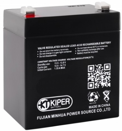 Аккумулятор для ИБП Kiper HR-1221W F2 (12В/5.5 А·ч) Аккумулятор для ИБП Kiper HR-1221W F2 (12В/5.5 А·ч)