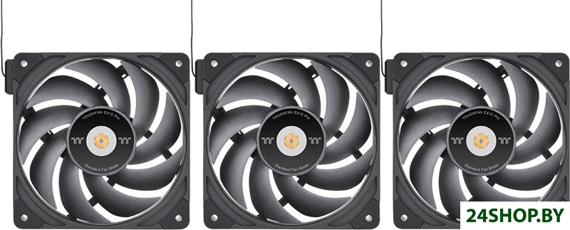 Комплект вентиляторов для корпуса Thermaltake Toughfan EX12 Pro 3-Fan Pack CL-F171-PL12BL-A Комплект вентиляторов для корпуса Thermaltake Toughfan EX12 Pro 3-Fan Pack CL-F171-PL12BL-A