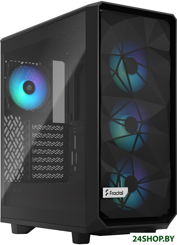 Корпус Fractal Design Meshify 2 Compact Lite RGB Black TG Light tint FD-C-MEL2C-05 Корпус Fractal Design Meshify 2 Compact Lite RGB Black TG Light tint FD-C-MEL2C-05