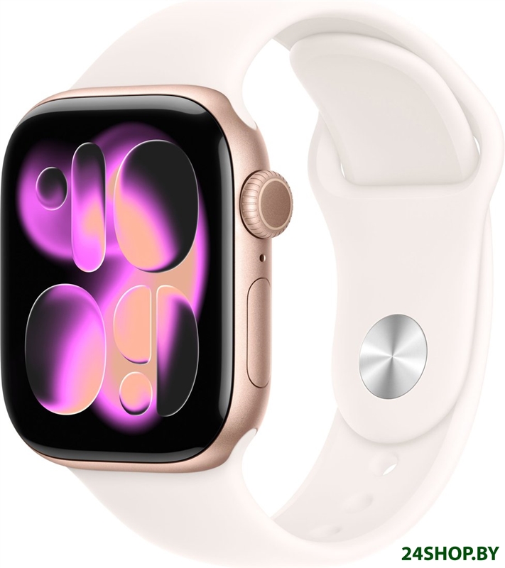 Умные часы Apple Watch Series 11 42 мм (алюминиевый корпус, розовое золото/легкие румяна, спортивный Умные часы Apple Watch Series 11 42 мм (алюминиевый корпус, розовое золото/легкие румяна, спортивный