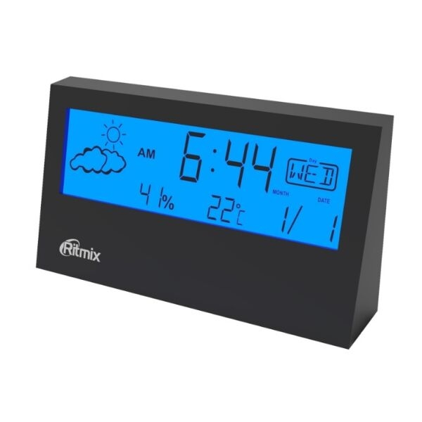 Метеостанция Ritmix CAT-044 (черный) Метеостанция Ritmix CAT-044 (черный)