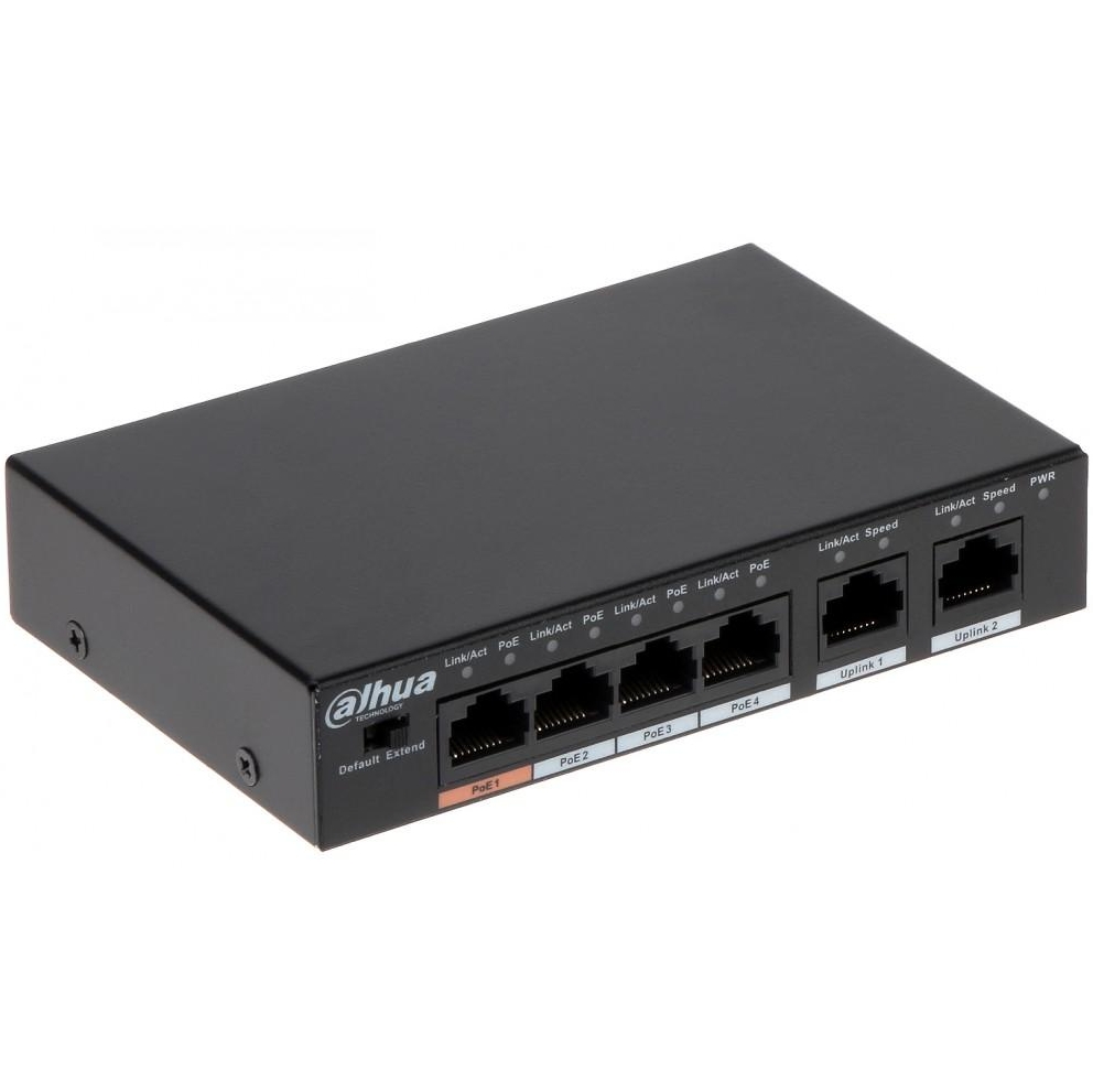 Коммутатор Dahua DH-PFS3006-4ET-60 Коммутатор Dahua DH-PFS3006-4ET-60