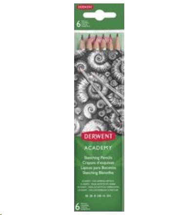 Набор чернографитных карандашей Derwent Academy Sketching 2H-3B (2300086) Набор чернографитных карандашей Derwent Academy Sketching 2H-3B (2300086)