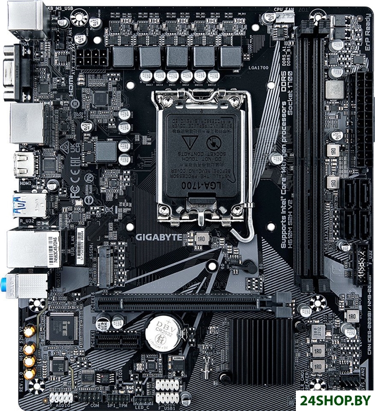 Материнская плата Gigabyte H610M S2H V2 (rev. 1.0) Материнская плата Gigabyte H610M S2H V2 (rev. 1.0)