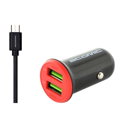 Автомобильное зарядное Atomic C206 microUSB Автомобильное зарядное Atomic C206 microUSB