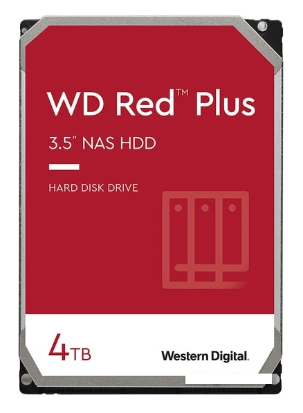 Жесткий диск WD Original SATA-III 4Tb WD40EFZX NAS Red Plus Жесткий диск WD Original SATA-III 4Tb WD40EFZX NAS Red Plus
