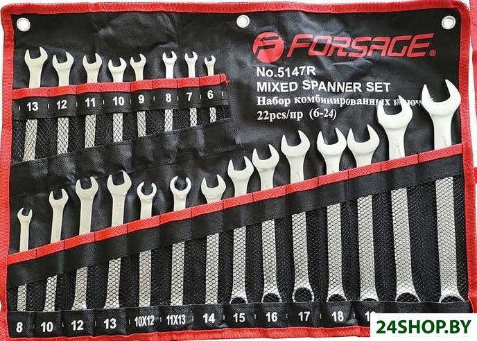 Набор ключей FORSAGE F-5147R (22 предмета) Набор ключей FORSAGE F-5147R (22 предмета)