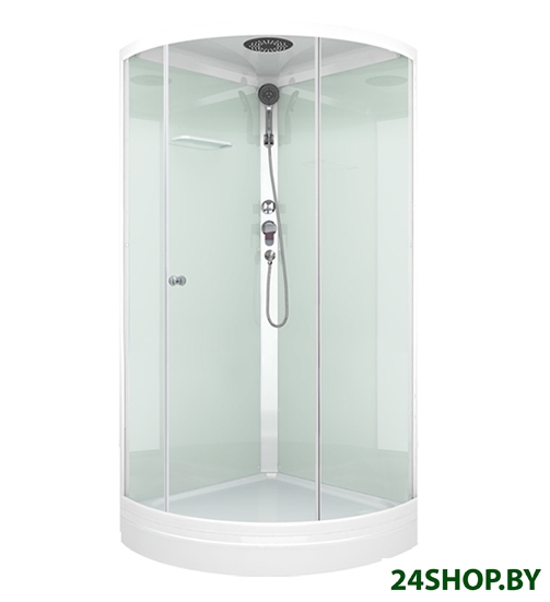 Душевая кабина Domani-Spa Simple 99 (белые стенки, прозрачное стекло) Душевая кабина Domani-Spa Simple 99 (белые стенки, прозрачное стекло)