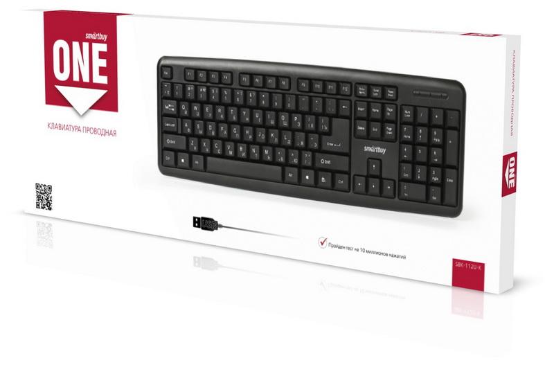 Клавиатура SmartBuy SBK-112U-K ONE (черный) Клавиатура SmartBuy SBK-112U-K ONE (черный)