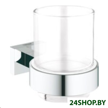 Стакан с держателем GROHE Essentials Cube 40755001 Стакан с держателем GROHE Essentials Cube 40755001