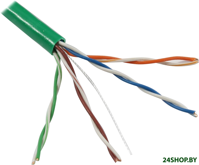 Кабель 5bites UTP Cat.5е US5505-100A-GR (100 м, зеленый) Кабель 5bites UTP Cat.5е US5505-100A-GR (100 м, зеленый)