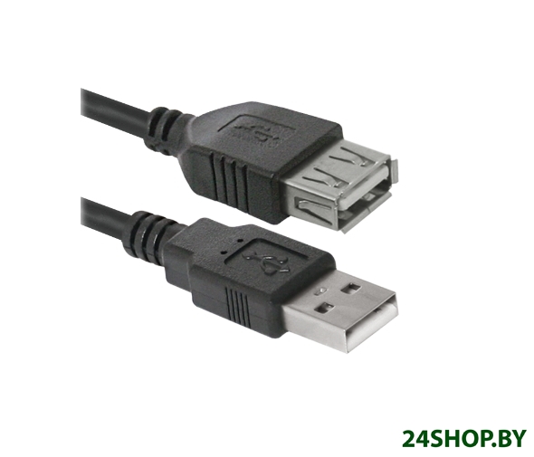 Кабель Defender USB02-17 USB2.0 AM-AF (5 м) (87454) Кабель Defender USB02-17 USB2.0 AM-AF (5 м) (87454)