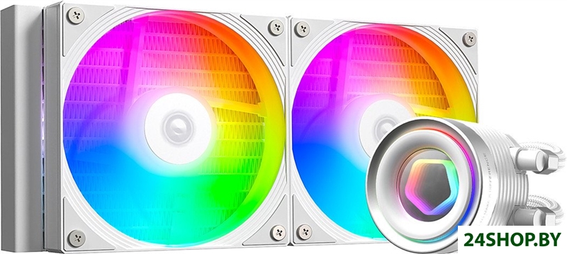 Жидкостное охлаждение для процессора ID-Cooling FX240 INF White Жидкостное охлаждение для процессора ID-Cooling FX240 INF White