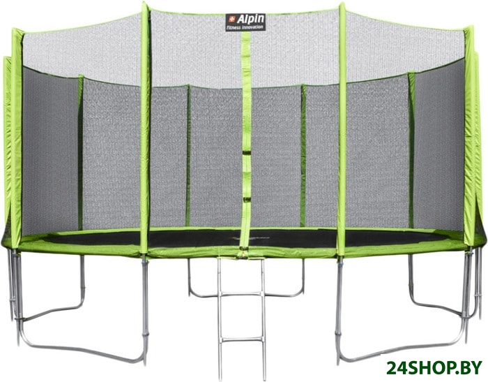 Батут Alpin 4.65 м с защитной сеткой и лестницей Батут Alpin 4.65 м с защитной сеткой и лестницей