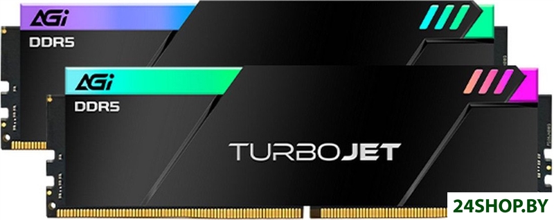 Оперативная память AGI Turbojet RGB 2x16ГБ DDR5 6400 МГц AGI6IPC16UD858 Оперативная память AGI Turbojet RGB 2x16ГБ DDR5 6400 МГц AGI6IPC16UD858