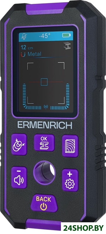 Детектор скрытой проводки Ermenrich Ping SM70 83841 Детектор скрытой проводки Ermenrich Ping SM70 83841