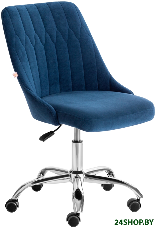 Кресло TetChair Swan (флок, синий) Кресло TetChair Swan (флок, синий)