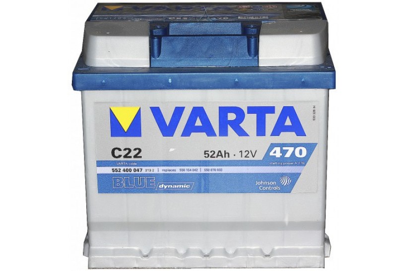 Автомобильный аккумулятор Varta Blue Dynamic 552400 52 А/ч Автомобильный аккумулятор Varta Blue Dynamic 552400 52 А/ч