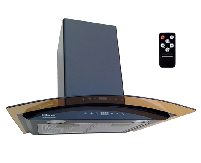 Кухонная вытяжка Backer QD60E-TGL200RC DG Black Кухонная вытяжка Backer QD60E-TGL200RC DG Black