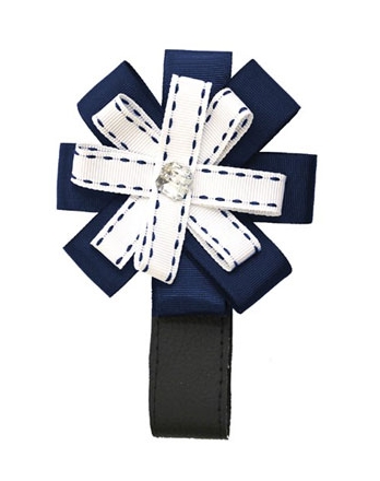 Украшение для коляски ROAN Exclusive Collection Navy/white Украшение для коляски ROAN Exclusive Collection Navy/white