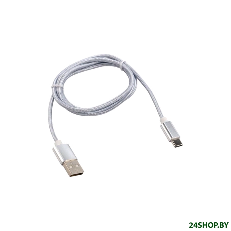 Кабель Rexant 18-1899 USB Type-A - USB Type-C (1 м, серебристый) Кабель Rexant 18-1899 USB Type-A - USB Type-C (1 м, серебристый)