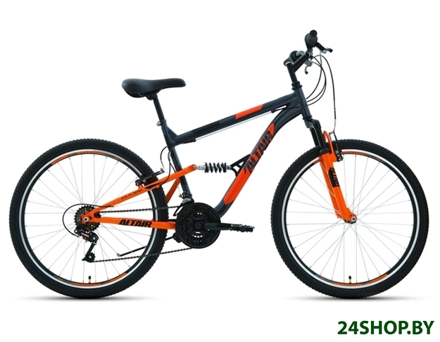 Велосипед Altair MTB FS 26 1.0 р.18 2021 (серый/оранжевый) Велосипед Altair MTB FS 26 1.0 р.18 2021 (серый/оранжевый)