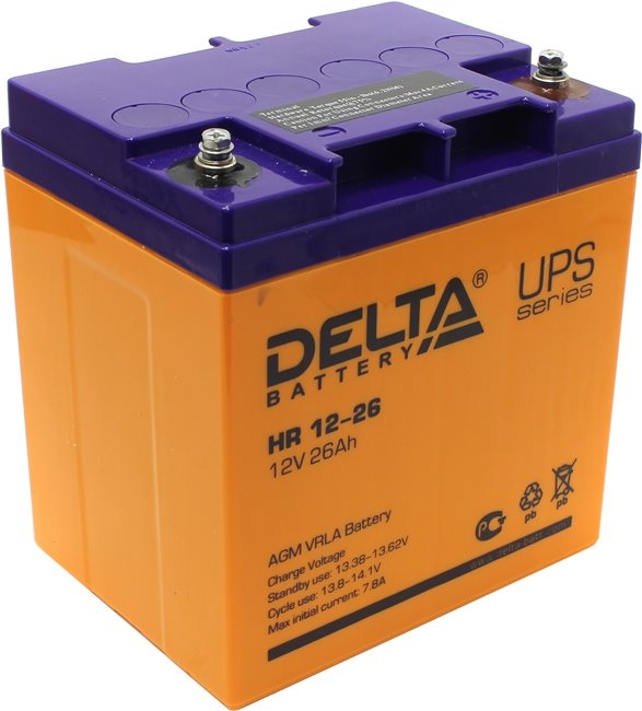 Аккумулятор для ИБП Delta HR 12-26 Аккумулятор для ИБП Delta HR 12-26
