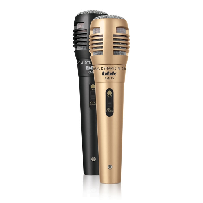 Микрофон BBK CM215 черный/шампань Микрофон BBK CM215 черный/шампань