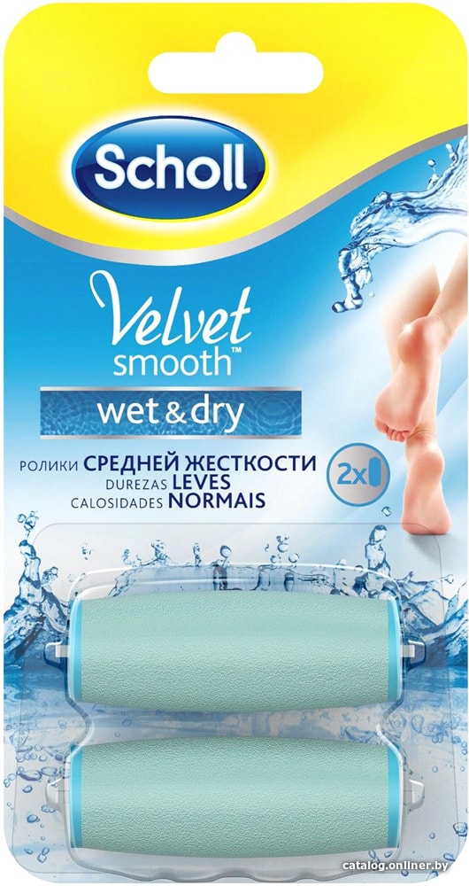 Насадка-пилинг Scholl Velvet Smooth Wet&Dry (средней жесткости) Насадка-пилинг Scholl Velvet Smooth Wet&Dry (средней жесткости)