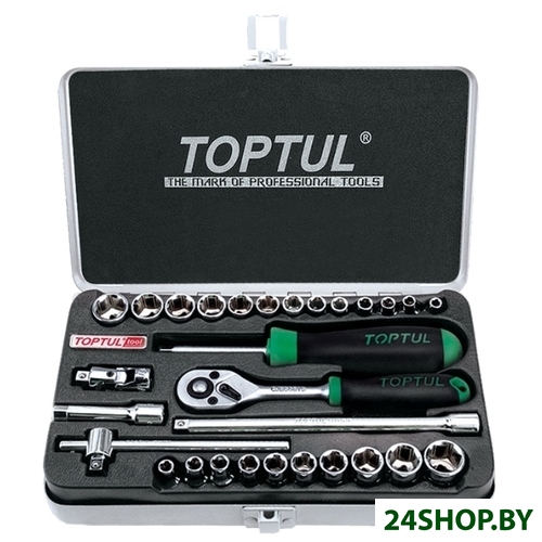 Набор торцевых головок Toptul GCAD2902 29 предметов Набор торцевых головок Toptul GCAD2902 29 предметов